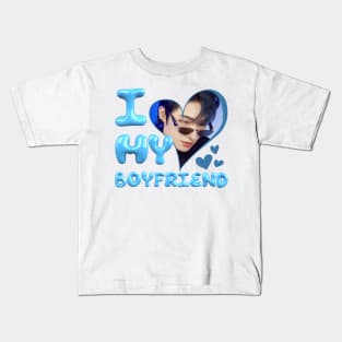 Kpop ATEEZ Mingi I Love My Boyfriend Kids T-Shirt